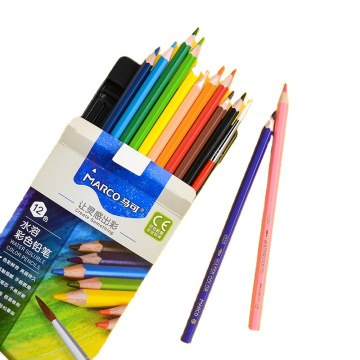 ANDAL 12 Farben Ölfarbene Bleistift Set Aquarell Künstler Zeichnen Stifte Regenbogen Malvorlagen und Stalt